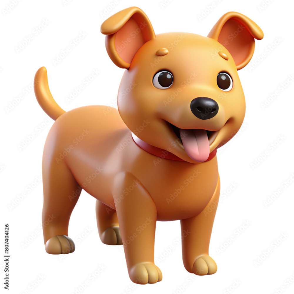 Obraz premium 3d cartoon cute puppy