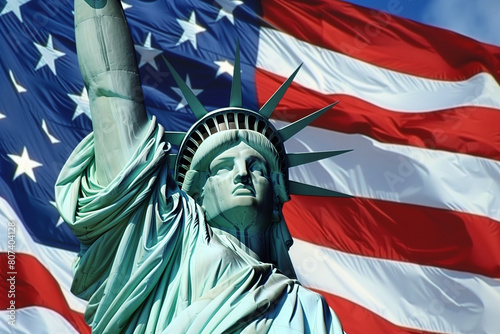 Statue of Liberty 4th of July america Independence Day United States flag Happy Independence Day Made in USA