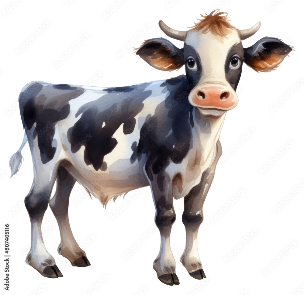 PNG Cow livestock cartoon mammal.
