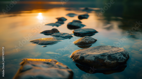 Lago com pedras - wallpaper HD photo