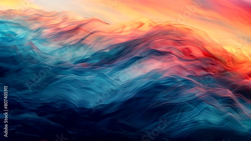 abstract colorful background with waves