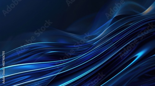 Navy blue lines abstract background with free space blue copy space digital background