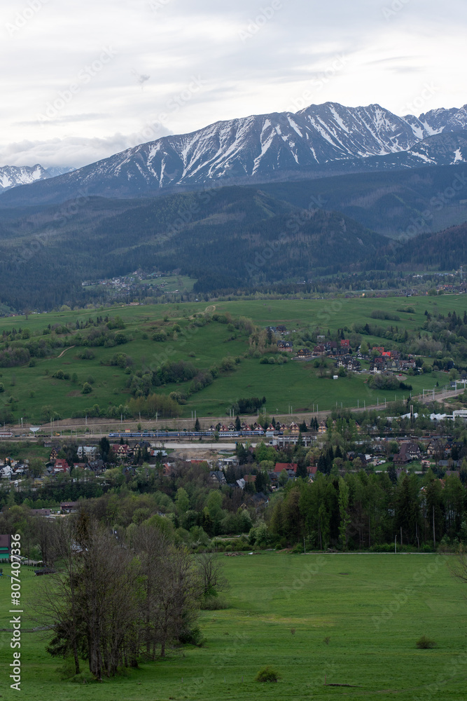 Panorama of the Tatry mountain range in Poland Panorama of the Tatry mountain range in Poland