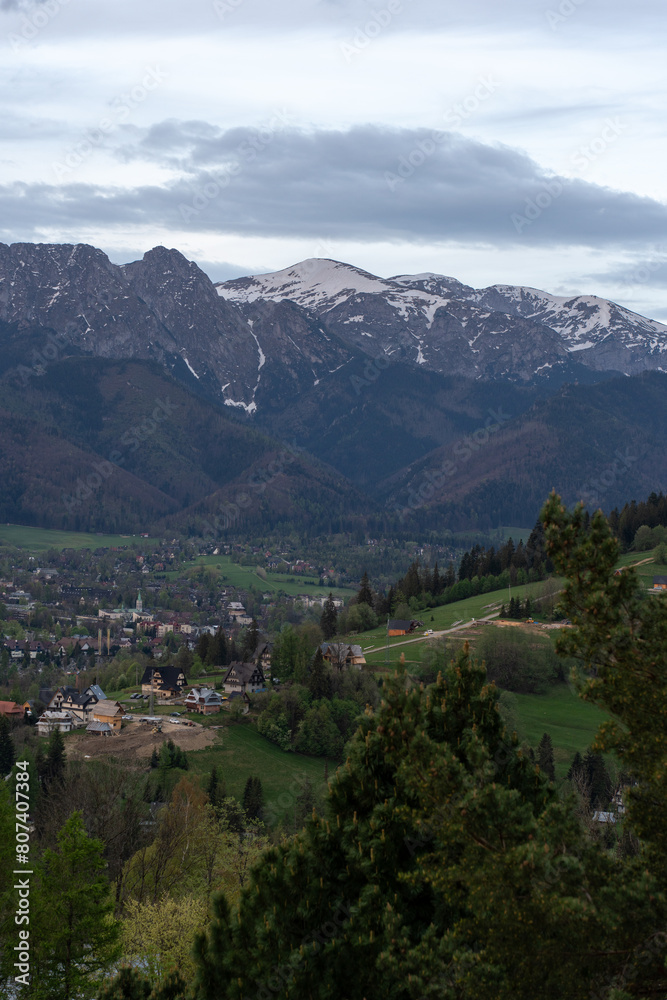 Panorama of the Tatry mountain range in Poland Panorama of the Tatry mountain range in Poland