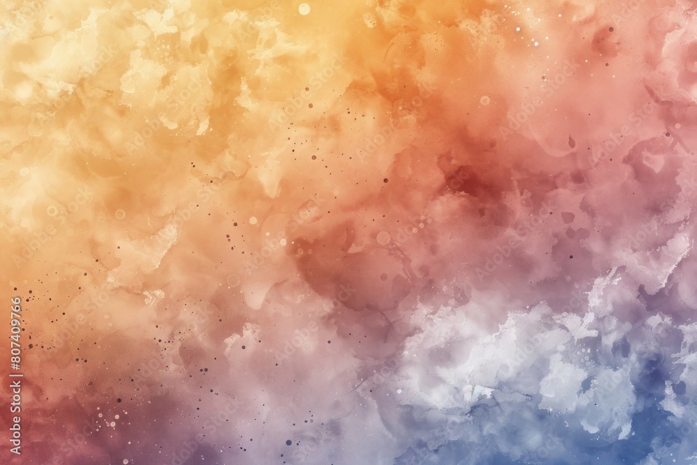 Abstract colorful cloud formations, perfect for artistic backgrounds and creative graphic designs.watercolor brown gradient background