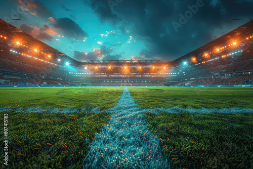 Soccer stadium field  soccer background