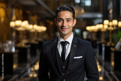 Smiling businessman in formal attire © Balaraw