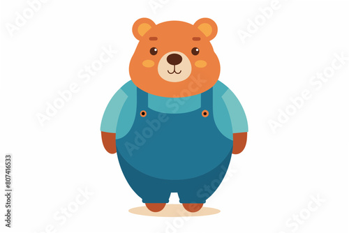 bear emoji sheet vector illustration