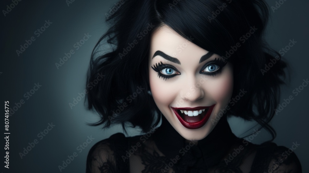 Fototapeta premium dramatic gothic makeup portrait