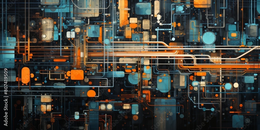 Futuristic circuit board abstract background Futuristic circuit board abstract background