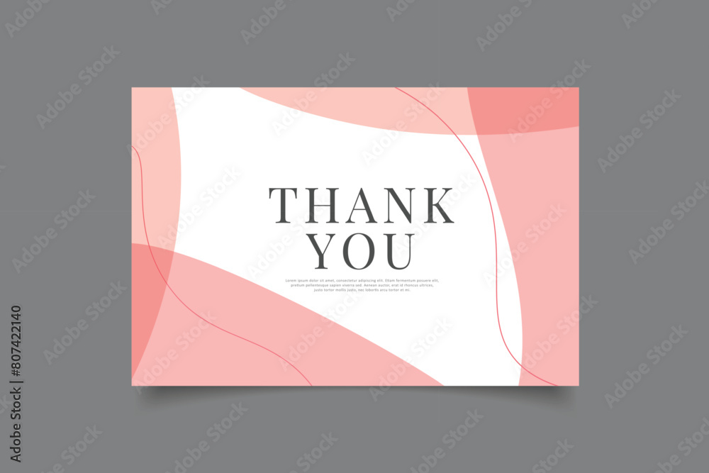 thank you card template abstract background
thank you card template abstract background