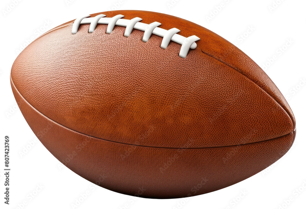 Obraz premium PNG An Leather American football ball sports american football sports equipment.