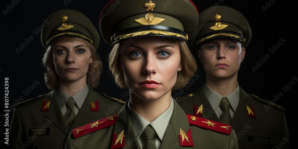 military officers in uniform with serious expressions