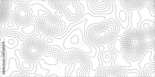 Topographic map background concept with space for your copy. Vector abstract illustration.  Topographic map patterns, topography line map. Gray and white wave abstract topographic map contour. 