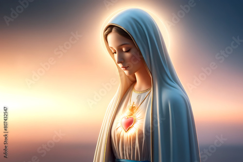 Nossa Senhora, Nossa Senhora de Fátima, Imaculado Coração de Maria, Virgem Maria  photo