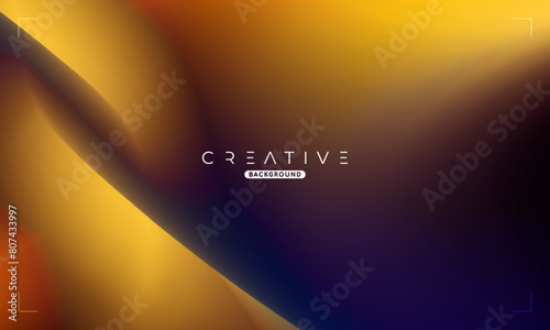 Abstract Dynamic Gradient Background. Black and Orange Fluid Color Gradient. Design Template For ads, Banner, Poster, Cover, Web, Brochure, Wallpaper, and flyer. Vector.