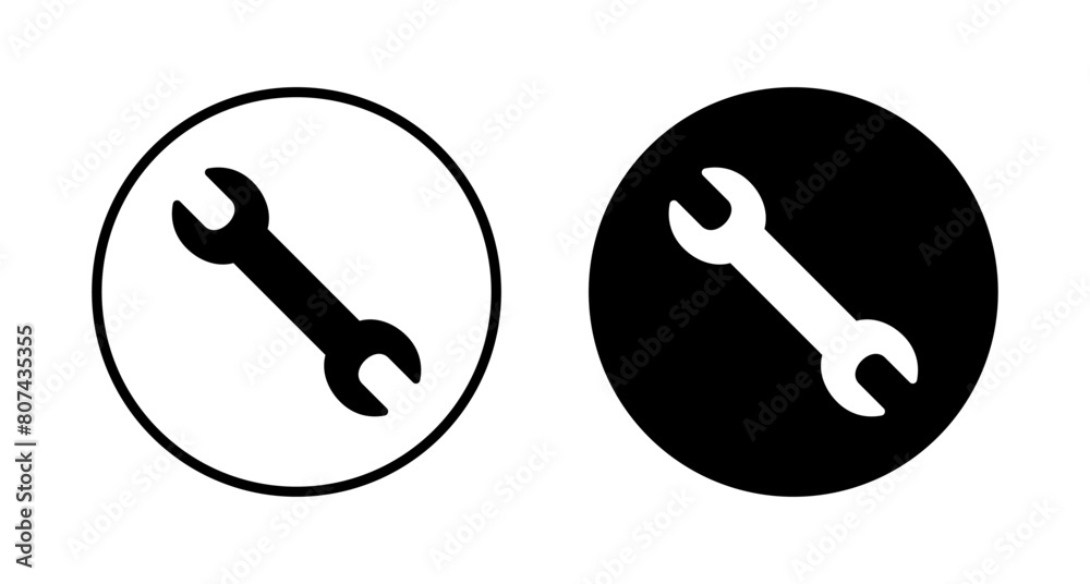 wrench icon vector isolated on white background. Wrench vector icon. Spanner symbol wrench icon vector isolated on white background. Wrench vector icon. Spanner symbol