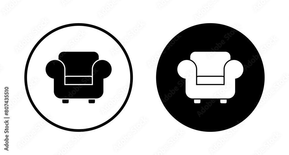 Sofa icon vector isolated on white background. sofa icon illustration. furniture Sofa icon vector isolated on white background. sofa icon illustration. furniture