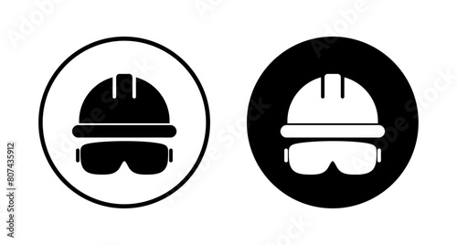 Helmet icon vector isolated on white background. Motorcycle helmets. Racing helmet. construction helmet icon. Safety helmet