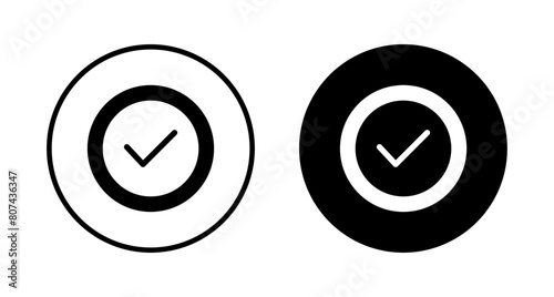 Approved icon vector isolated on white background. Certified Medal Icon vector. check mark