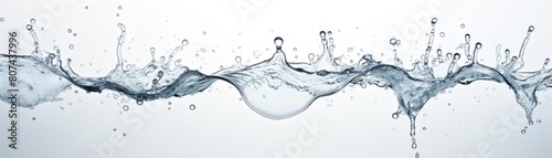 A splash of water captured midair photo