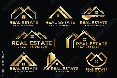 Luxury Real estate logo design collection.