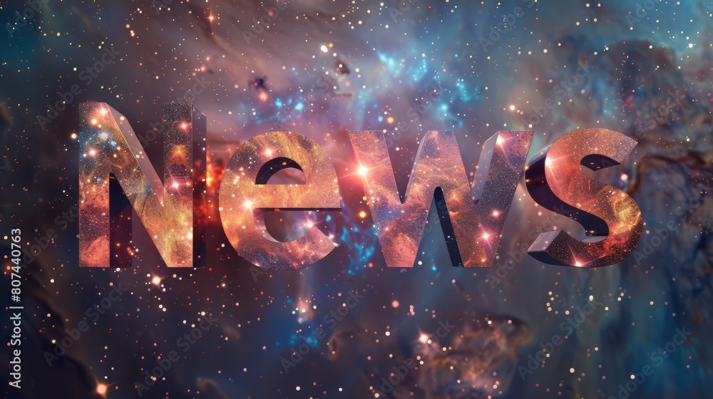 Universe News concept art poster. Universe News concept art poster.