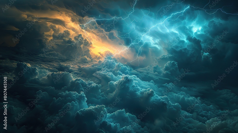 breathtaking aerial shot of thick storm clouds illuminated by flashes of lightning breathtaking aerial shot of thick storm clouds illuminated by flashes of lightning