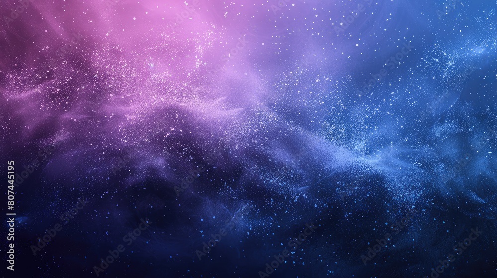 Naklejka premium A blue and purple space background with lots of stars
