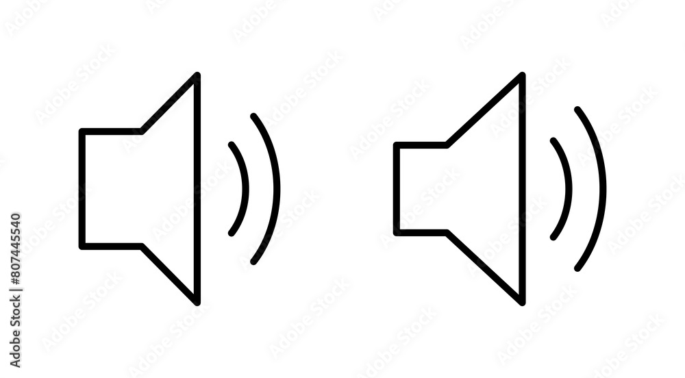 Speaker icon set. volume icon vector. loudspeaker icon vector. sound symbol Speaker icon set. volume icon vector. loudspeaker icon vector. sound symbol