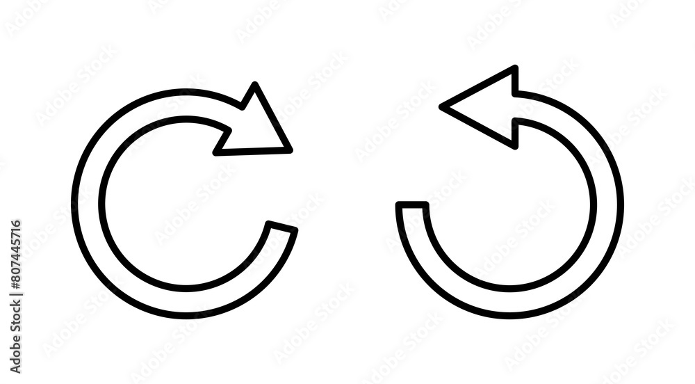 Refresh icon set. Reload icon vector. Update icon. Refresh icon set. Reload icon vector. Update icon.