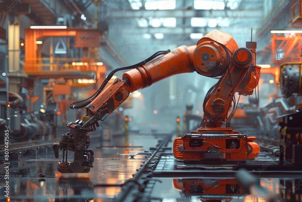 advanced robotic manufacturing hightech industrial automation concept art advanced robotic manufacturing hightech industrial automation concept art