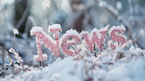 Winter News concept art poster.