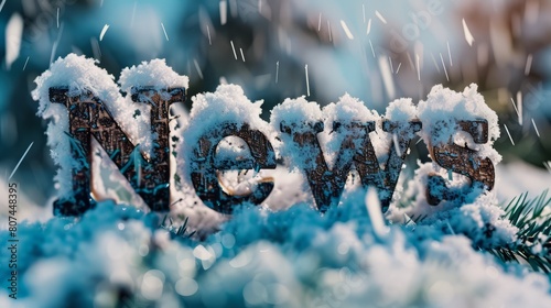 Winter News concept art poster.