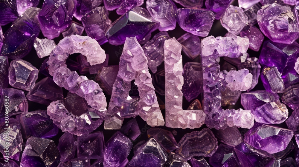 Amethyst Crystal Sale concept art poster. Amethyst Crystal Sale concept art poster.