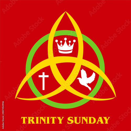 trinity sunday with a cross