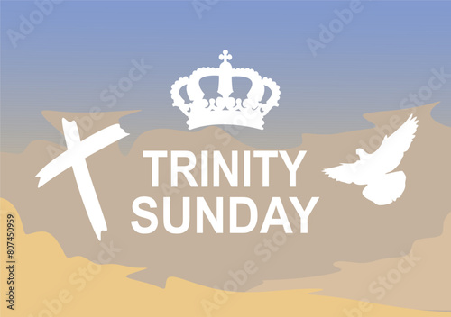 trinity sunday with a cross