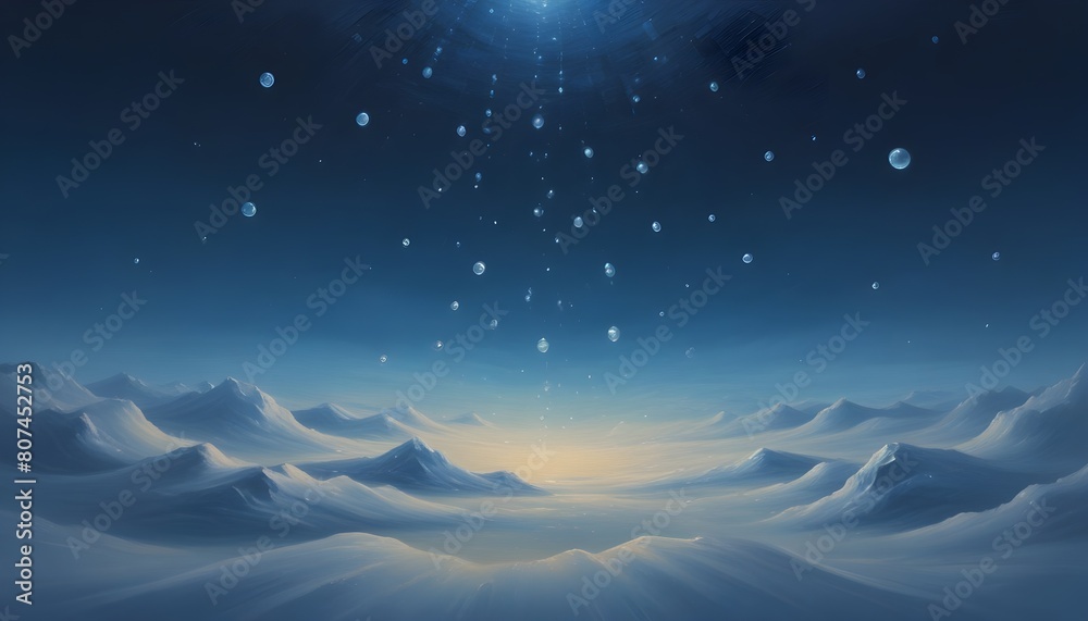 Fototapeta premium Clear Plain Shiny Warm Soft Vintage Bokeh Cloudy Wave Like Geometric Blue Background or Texture