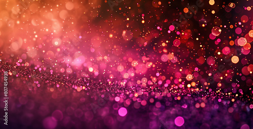 Background of red gold and dust, made in dark cherry and purple style, dots similar to confetti