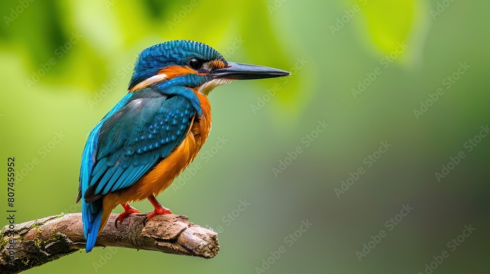 Fototapeta premium Kingfishers are a family, the Alcedinidae, of small to medium-sized