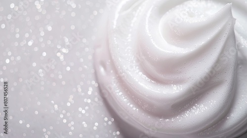 The whipped cream looks so soft and delicious.
