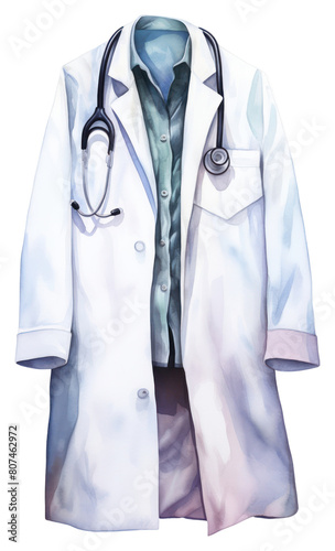PNG Stethoscope doctor coat protection