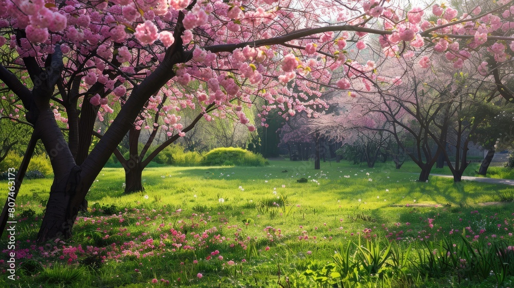 Tranquil Spring Landscape: Nature's Renewal Tranquil Spring Landscape: Nature's Renewal