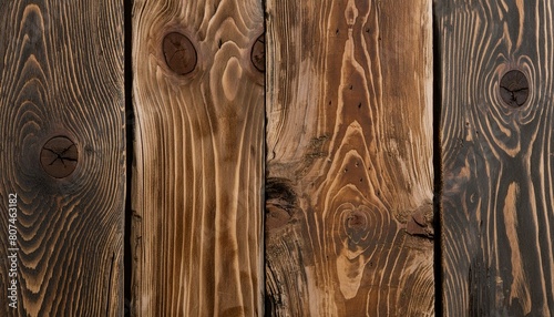 Oak wood with grain texture for copy space. Old rustic ancient hardwood. Three-dimensional, rich brown and golden colour.