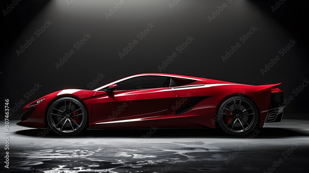 Fototapeta premium car, auto, automobile, vehicle, sport, luxury, transportation, toy, red, transport, fast, speed, model, design, sports, wheels, black, wheel, concept, vintage, drive, headlight, road, new, cars