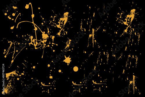 Ink blots dust overlay distress grain scratch grunge background.
