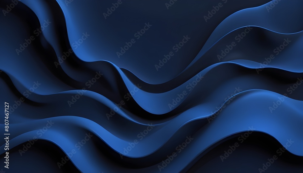 Obraz premium Clear Plain Shiny Warm Soft Vintage Bokeh Cloudy Wave Like Geometric Blue Background or Texture