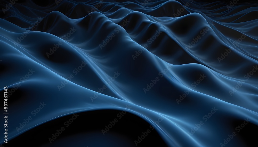 Fototapeta premium Clear Plain Shiny Warm Soft Vintage Bokeh Cloudy Wave Like Geometric Blue Background or Texture