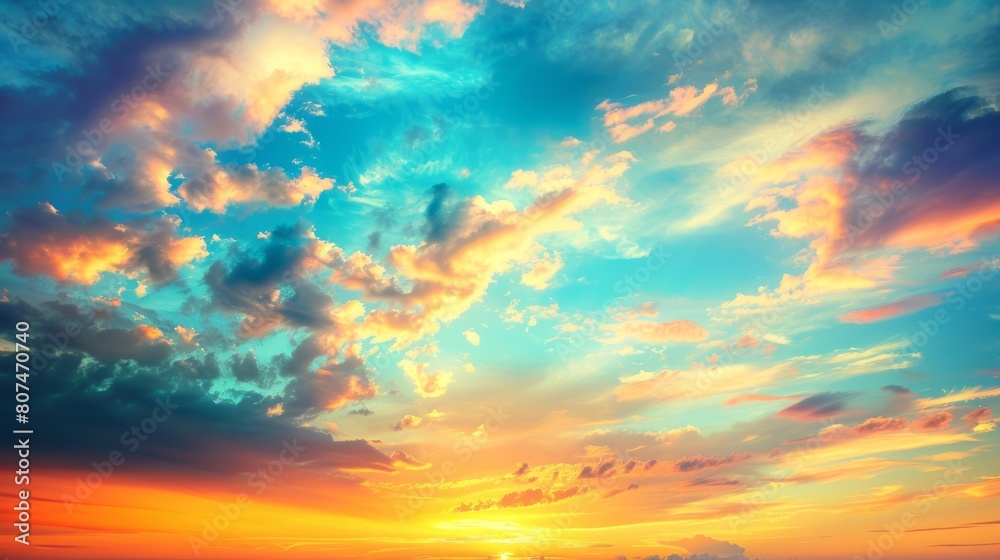 beautiful colorful sky generative ai beautiful colorful sky generative ai