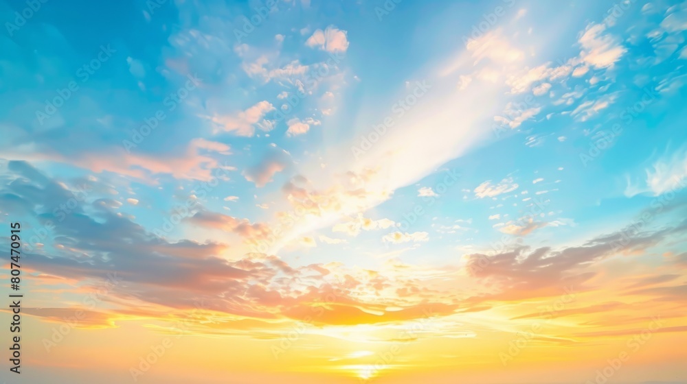 Fototapeta premium beautiful colorful sky generative ai